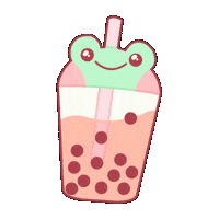 chuchuillustrations kawaii adorable frog taiwan Sticker
