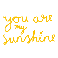 Be Happy You Are My Sunshine Sticker by Chiara Celini