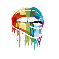 Glitch Rainbow Sticker