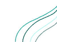 karaakemi blue lines moving teal Sticker