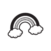 Rainbow Clouds Sticker by Nifty Gifts
