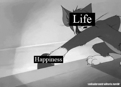 tom and jerry life is hard GIF