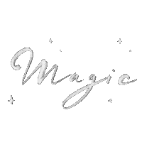 Camimanso magic pretty lettering magia Sticker