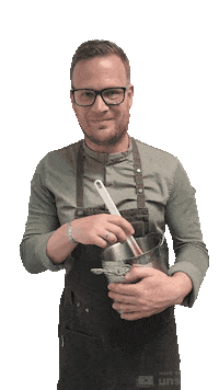 Gelukissimpel pan kok roeren happychef Sticker