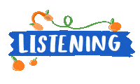 English Orange Sticker