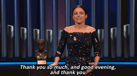 kennedycenter giphyupload comedy pbs julia louis-dreyfus GIF