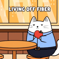 Hungry White Cat GIF by MESA My Emotional Support Animal