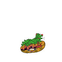Burger Sticker by Pinkys Hog Roast BBQ & Grill