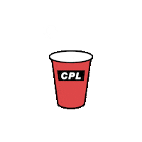 beer pong drinking Sticker by Canadian Party Life