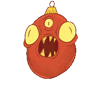 Angry Christmas Tree Sticker
