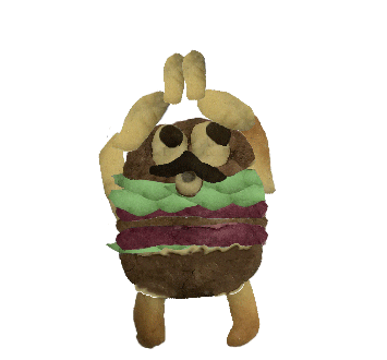Dance Burger Sticker