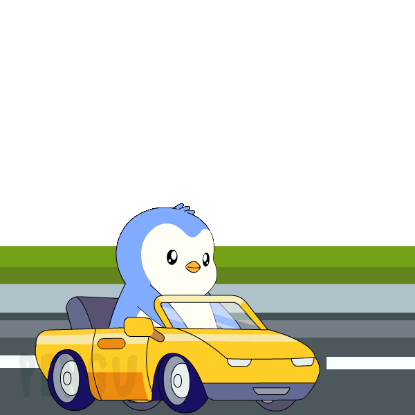 Travel Driving Sticker by Pudgy Penguins