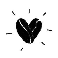 Coffee Beans Love Sticker by Ernie