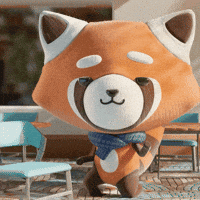 Red Panda Flirt GIF by The Plooshies