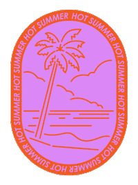 5unday palmtree hotsummer 5unday 5undaysummer Sticker