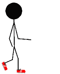 Stickman Walking Sticker by Aubrey Page