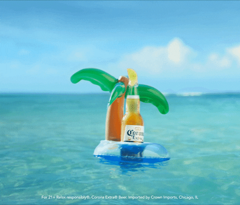 Floating Palm Tree GIF by Corona USA