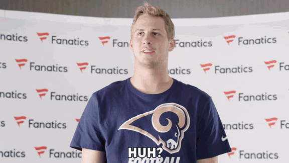 Confused Los Angeles Rams GIF by Fanatics