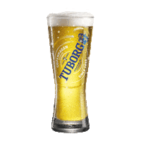 beer pint Sticker by Tuborg