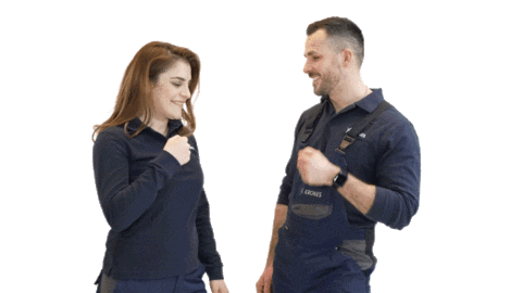 High Five Boy And Girl Sticker by Krones AG