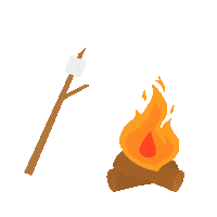 Fire Camping Sticker by ThousandTrails