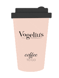 vogelius pink coffee cup girly Sticker