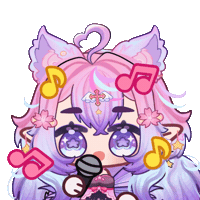 OkamiraVT music singing vtuber sing Sticker