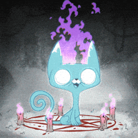 Cat Halloween GIF