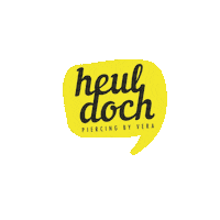 Logo Piercing Sticker by Piercingstudio heul doch