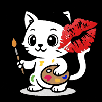 Cat Kiss GIF