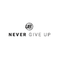 Never Give Up Fitness Sticker by UNBROKEN