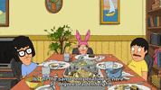 Dinner table fox GIF by Bob's Burgers