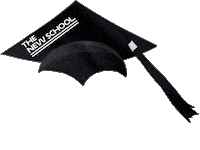 Tns Gradcap Sticker by The New School