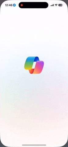 Copilot's onboarding animation