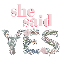 Propose Yes To The Dress Sticker by The Silver Sixpence Curvy Bridal Boutique