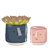 pot plant Sticker by dasherzallerliebste