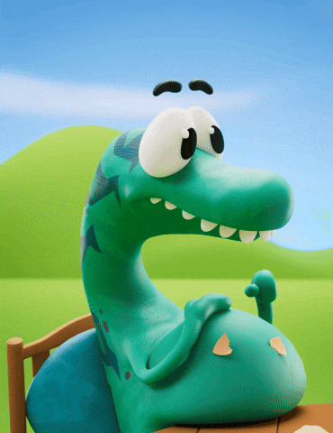 Cant Move Big Belly GIF by Claynosaurz