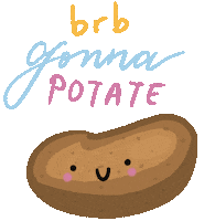 onceoverlightly sleep chill lazy potato Sticker