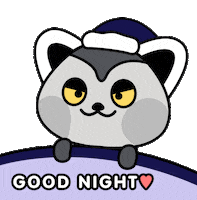 Sleepy Good Night Sticker by PlayDappTown