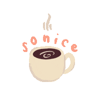 illustration coffee Sticker by Silvia Reginato