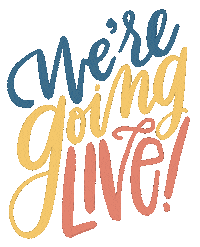 Going Live Sticker by Hoopla! Letters