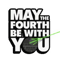 May The Fourth Be With You Star Wars Sticker