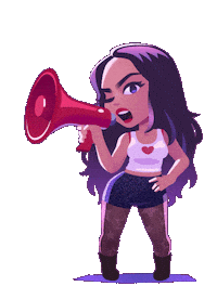 Excited Rock Sticker