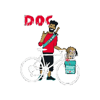 Cycling Zombie Sticker by Belldorado