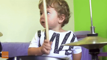 Self-Taught 2-Year-Old Drummer Has Amazing Talent
