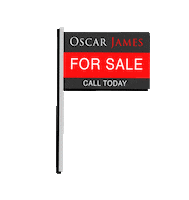 For Sale Sign Sticker by Oscar James Estate Agents