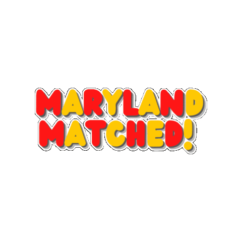 Maryland I Matched Sticker by UMSOMAdmissions