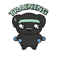 Training Harold Sticker by burpeevet