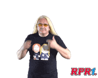 RPR1_Original hair blondie rocker haare Sticker
