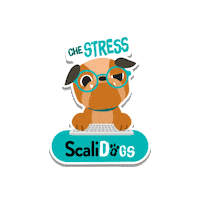 Stress Cane Sticker by Scalidogs